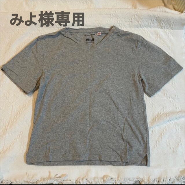 GLOBAL WORK(グローバルワーク)の【GLOBAL WORK】USAコットン ＶネックTシャツ Lサイズ⭐︎グレー レディースのトップス(Tシャツ(半袖/袖なし))の商品写真