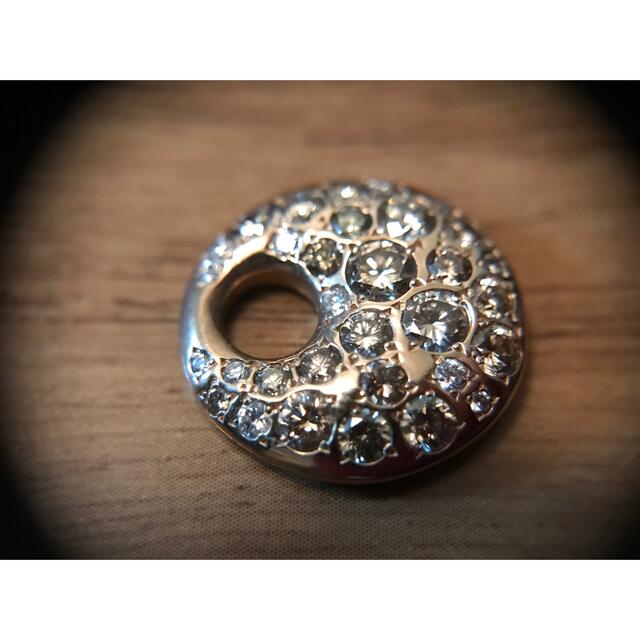 カシケイ K18PG ダイヤモンド ペンダント 0.45ct メランジェ