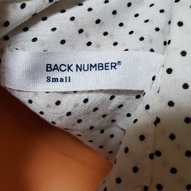 BACK NUMBER(バックナンバー)の水玉ブラウス　BACK NUMBER ドット柄 レディースのトップス(シャツ/ブラウス(長袖/七分))の商品写真