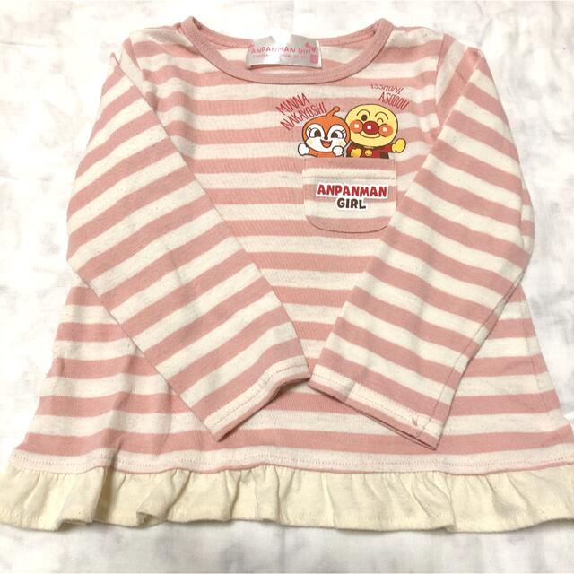 アンパンマン(アンパンマン)のアンパンマン　ロンT スカート　2点セット キッズ/ベビー/マタニティのキッズ服女の子用(90cm~)(Tシャツ/カットソー)の商品写真