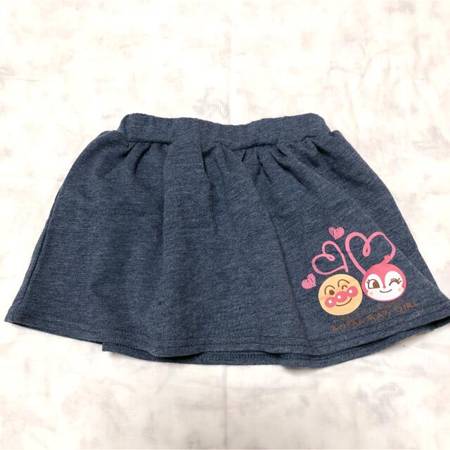 アンパンマン(アンパンマン)のアンパンマン　ロンT スカート　2点セット キッズ/ベビー/マタニティのキッズ服女の子用(90cm~)(Tシャツ/カットソー)の商品写真