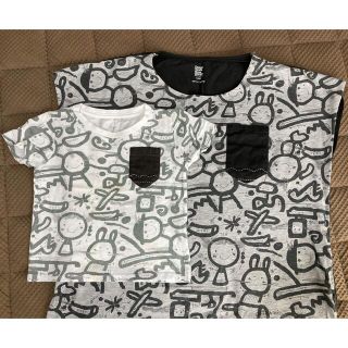 グラニフ(Design Tshirts Store graniph)の【本日お値下げ⭐️お揃いコーデ✨】グラニフ　親子お揃いTシャツセット(Tシャツ/カットソー)