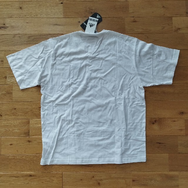 adidas(アディダス)のadidas ロゴ刺繍 白Tシャツ デッドストック XL 90s メンズのトップス(Tシャツ/カットソー(半袖/袖なし))の商品写真