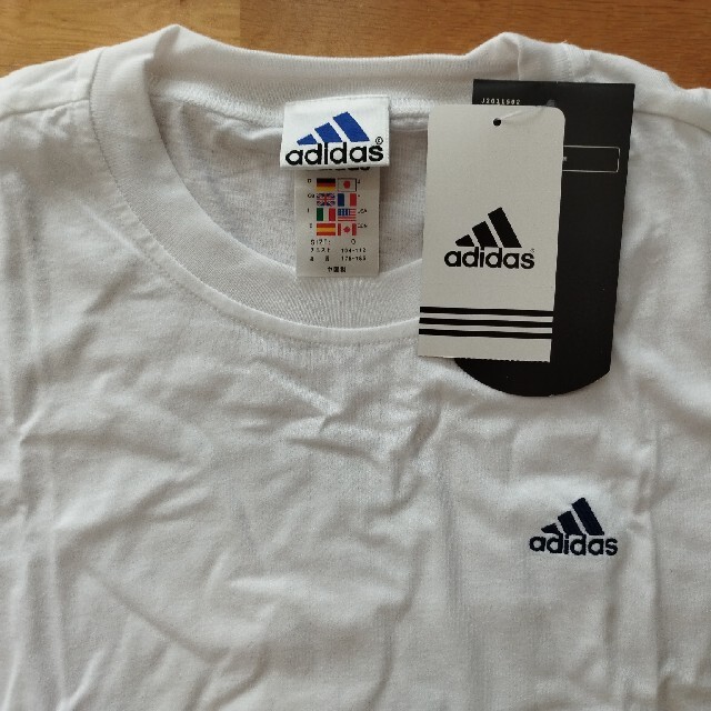 adidas(アディダス)のadidas ロゴ刺繍 白Tシャツ デッドストック XL 90s メンズのトップス(Tシャツ/カットソー(半袖/袖なし))の商品写真