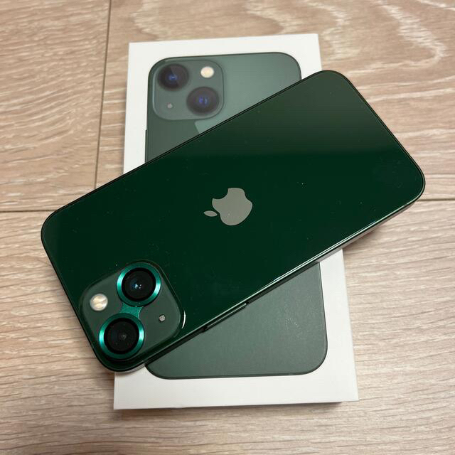 高質で安価 - iPhone iPhone13 AppleCare付 新色グリーン 256GB mini スマートフォン本体
