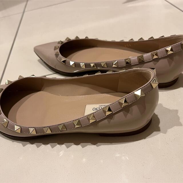 VALENTINO - バレンティノ ロックスタッズ エナメル バレリーナの通販