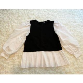 ザラ(ZARA)のザラ ZARA トップス プリーツ カットソー XS(シャツ/ブラウス(長袖/七分))