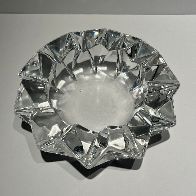 灰皿　ガラス製　クリスタルガラス　昭和レトロ | フリマアプリ ラクマ