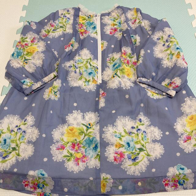 hakka kids(ハッカキッズ)の最終処分価格☆花柄ワンピース110 キッズ/ベビー/マタニティのキッズ服女の子用(90cm~)(ワンピース)の商品写真