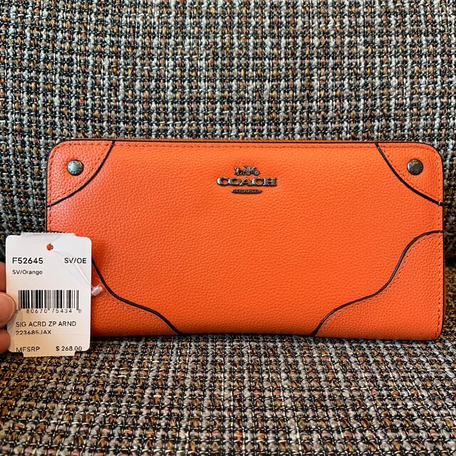 COACH(コーチ)の52645 コーチ　長財布　オレンジ メンズのファッション小物(長財布)の商品写真