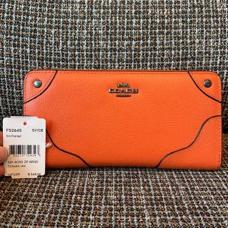 コーチ(COACH)の52645 コーチ　長財布　オレンジ(長財布)