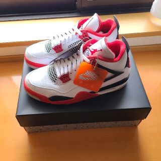 ナイキ(NIKE)のNIKE　AIR JORDAN 4  RETRO OG FIRE RED(スニーカー)