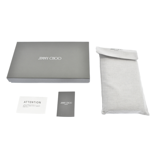 JIMMY CHOO(ジミーチュウ)のJIMMY CHOO ジミーチュウ クロコデザイン ラウンドジップ レザー ウォレット ブラック メンズのファッション小物(長財布)の商品写真