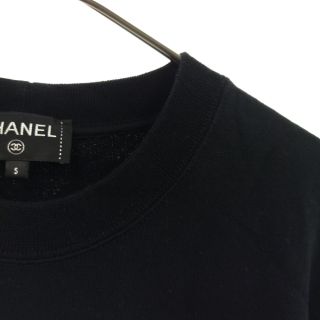 CHANEL シャネル 20SS COCO GRAFFITI CREWNECK SWEATSHIRT P63298K48933 ココ グラフィティ スパンコールクルーネックスウェットトレーナー ブラック