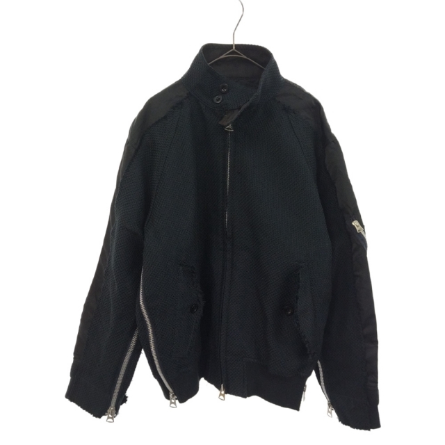 Sacai サカイ 19SS MA-1 DOCKING MESH ZIP JACKET 19-01930M MA-1ドッキングメッシュジップアップブルゾン 再構築フライトジャケット