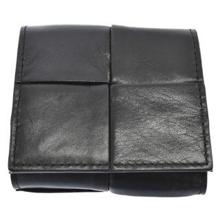 ボッテガヴェネタ(Bottega Veneta)のBOTTEGA VENETA ボッテガヴェネタ Folded Coin Purse レザー 折り畳みコインパース ケース ブラック 810316284(コインケース/小銭入れ)