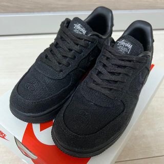 ナイキ(NIKE)のNIKE × Stussy AIR FORCE 1 17cm 1回のみ使用(スニーカー)