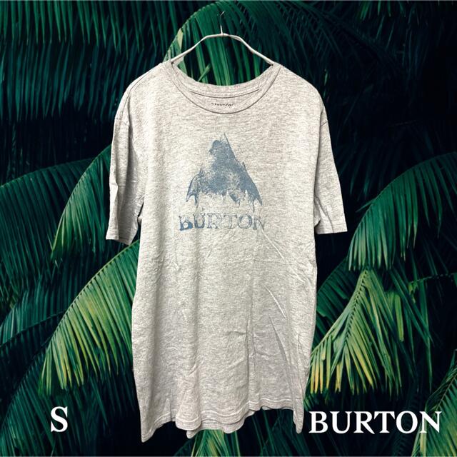 BURTON(バートン)のS 着画有◆BURTON Tシャツ　グレー ビッグプリント メンズのトップス(Tシャツ/カットソー(半袖/袖なし))の商品写真