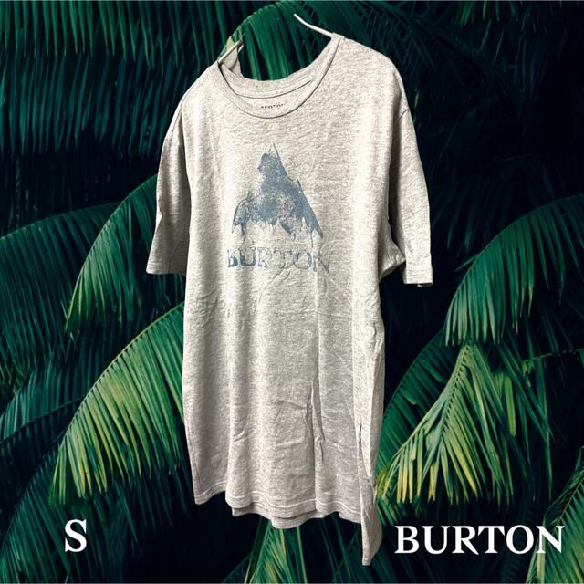 BURTON(バートン)のS 着画有◆BURTON Tシャツ　グレー ビッグプリント メンズのトップス(Tシャツ/カットソー(半袖/袖なし))の商品写真