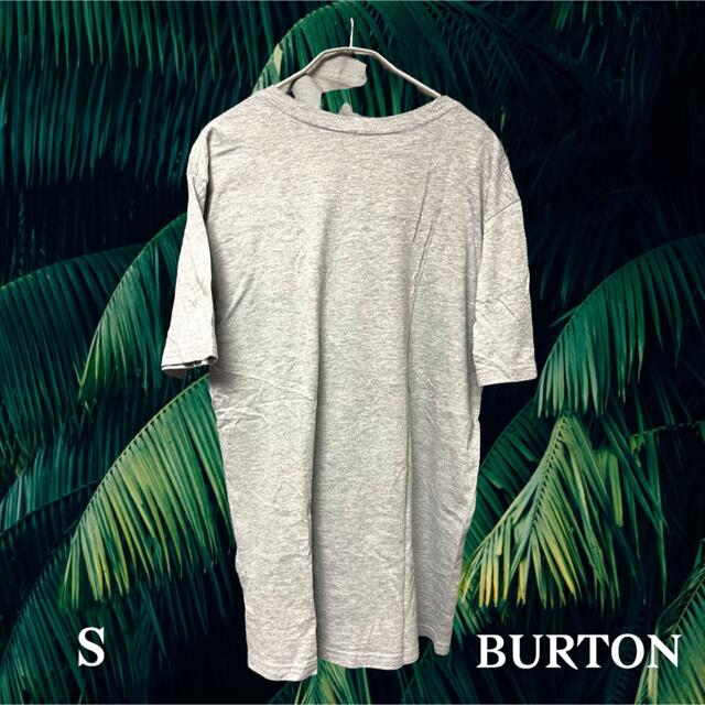 BURTON(バートン)のS 着画有◆BURTON Tシャツ　グレー ビッグプリント メンズのトップス(Tシャツ/カットソー(半袖/袖なし))の商品写真