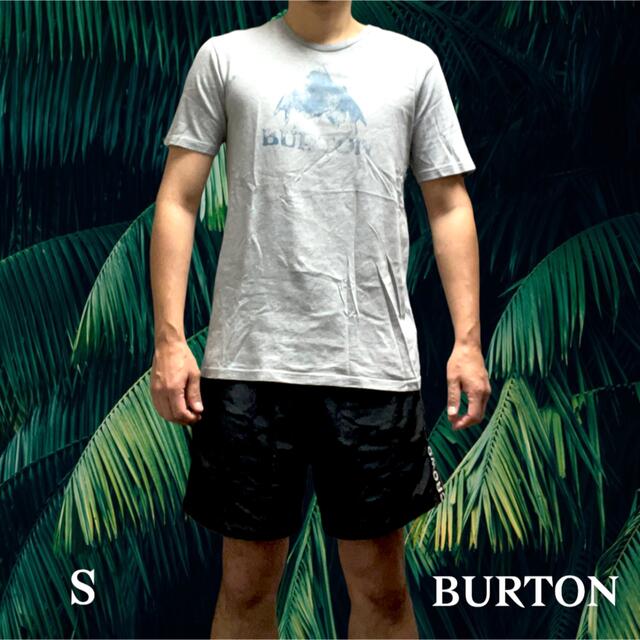 BURTON(バートン)のS 着画有◆BURTON Tシャツ　グレー ビッグプリント メンズのトップス(Tシャツ/カットソー(半袖/袖なし))の商品写真