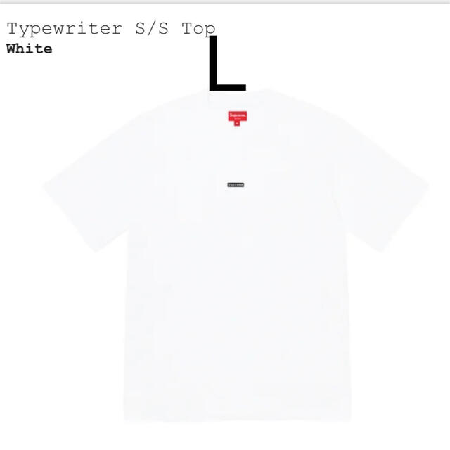 【S】新品 supreme typewriter S/S tee 白