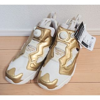 リーボック(Reebok)の26 新品 Reebok INSTAPUMP FURY OG CNY 金 白(スニーカー)