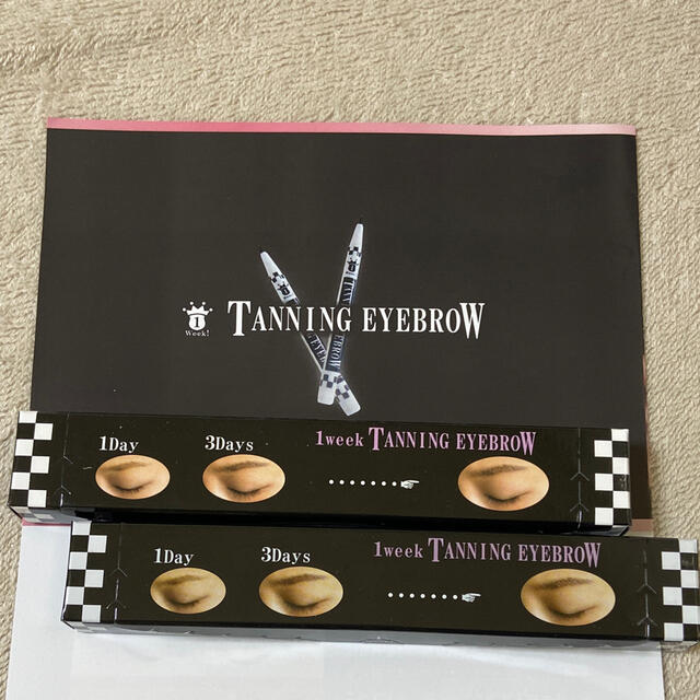 1week! TANNING EYEBROW 2本 コスメ/美容のベースメイク/化粧品(アイブロウペンシル)の商品写真