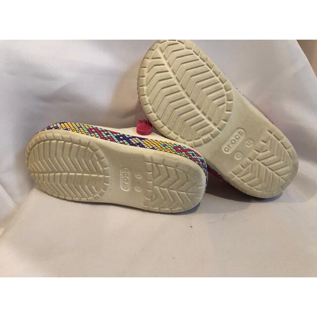 crocs(クロックス)のクロックス　白　サンダル　 キッズ/ベビー/マタニティのキッズ靴/シューズ(15cm~)(サンダル)の商品写真