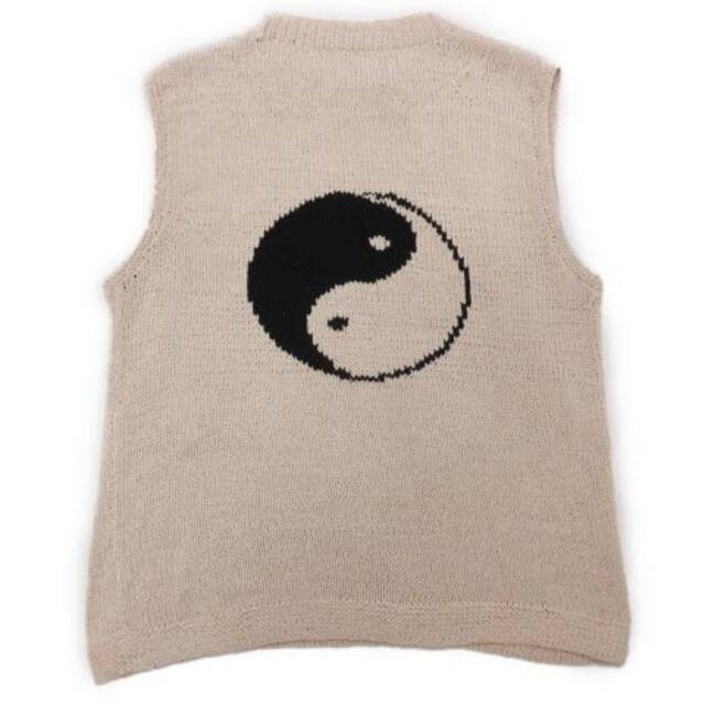 マクマホンニッティングミルズ LINE YINYANG VEST BACK