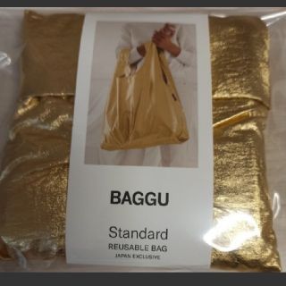 バグゥ(BAGGU)のBAGGUバグー STANDARD スタンダード　ゴールド(エコバッグ)