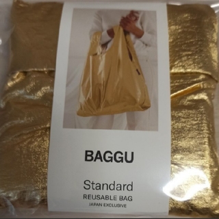 バグゥ(BAGGU)のBAGGUバグー STANDARD スタンダード　ゴールド(エコバッグ)