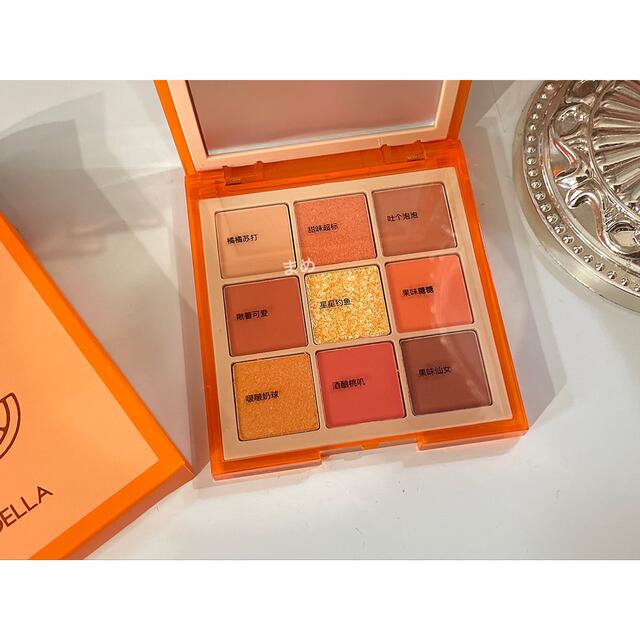 shedella 9色 オレンジ みかん アイシャドウパレット #04  コスメ/美容のベースメイク/化粧品(アイシャドウ)の商品写真