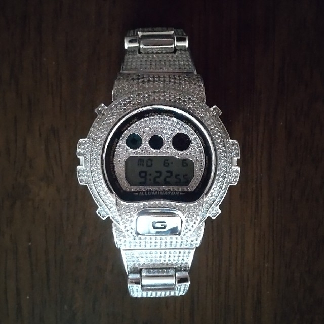 カシオ G-SHOCK DW-6990 カスタム ジルコニア ストーン