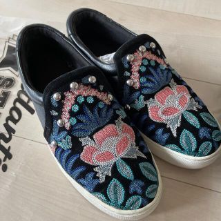 レベッカミンコフ(Rebecca Minkoff)のレベッカミンコフ　アメリカ購入　お花刺繍スニーカー(スニーカー)