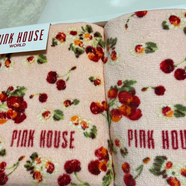 PINK HOUSE(ピンクハウス)のピンクハウス💖人気のフラワーチェリー🍒フェイスタオル&ウォッシュタオル新品 インテリア/住まい/日用品の日用品/生活雑貨/旅行(タオル/バス用品)の商品写真