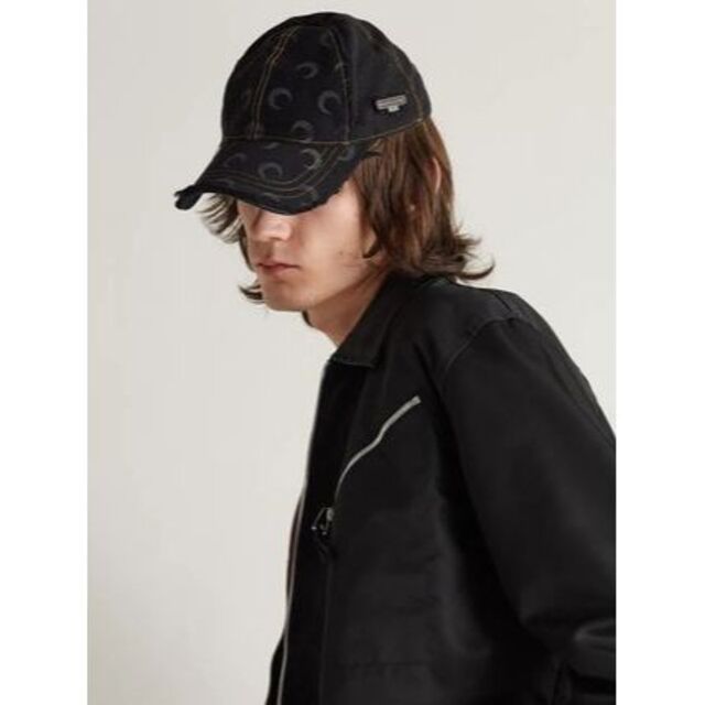 グレーのリ】 Marine Serre Logo Cap マリーンセル ロゴキャップの通販