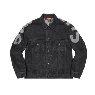 シュプリーム(Supreme)のsupreme inset logo denim trucker jacket(Gジャン/デニムジャケット)