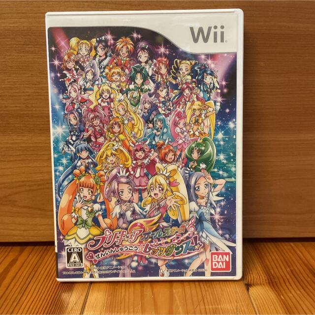 Wii(ウィー)のプリキュアオールスターズ ぜんいんしゅうごう☆レッツダンス！ Wii エンタメ/ホビーのゲームソフト/ゲーム機本体(家庭用ゲームソフト)の商品写真