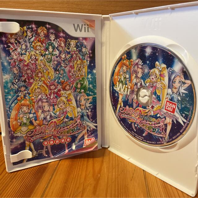 Wii(ウィー)のプリキュアオールスターズ ぜんいんしゅうごう☆レッツダンス！ Wii エンタメ/ホビーのゲームソフト/ゲーム機本体(家庭用ゲームソフト)の商品写真