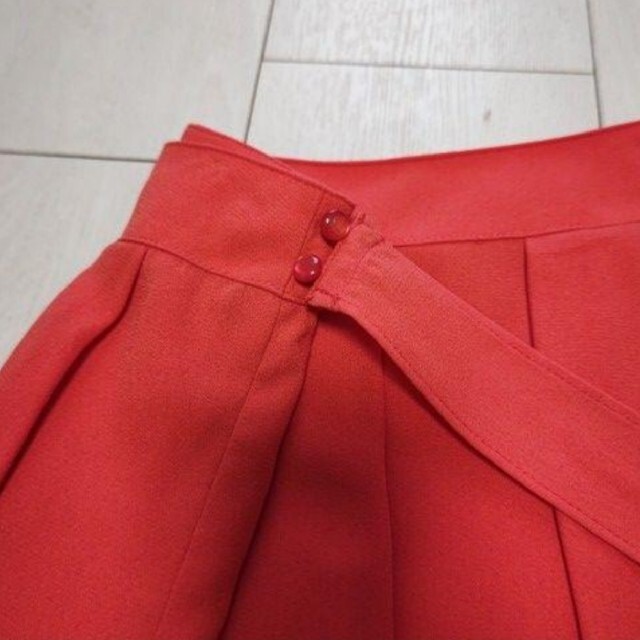 Ennea オレンジ★膝丈スカート レディースのスカート(ひざ丈スカート)の商品写真