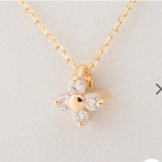 エテ(ete)の美品 k18 ete ダイヤ ネックレス フラワー ✨ 18金(ネックレス)