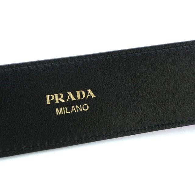 PRADA(プラダ)のプラダ ショルダーストラップ レザー バイカラー 黒 ピンク 1TY002 レディースのバッグ(ショルダーバッグ)の商品写真