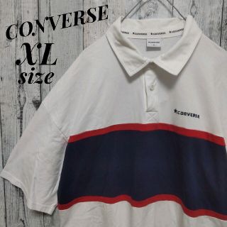 コンバース(CONVERSE)の【価格変更済】CONVERSE　コンバース　センターロゴ刺繍　ラガーシャツ(Tシャツ/カットソー(半袖/袖なし))