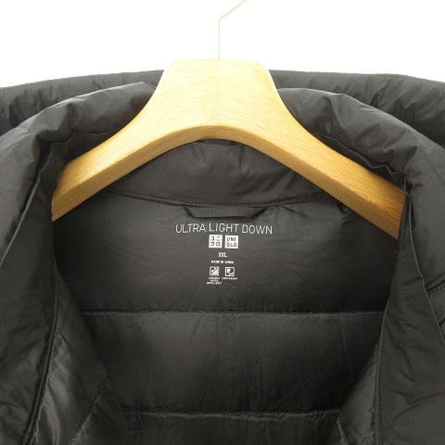 UNIQLO(ユニクロ)のウルトラライト ダウン フーデット コート XXL ブラック 黒 大きいサイズ レディースのジャケット/アウター(ダウンコート)の商品写真