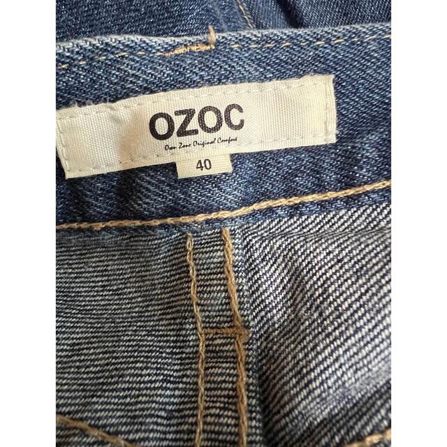 OZOC(オゾック)のOZOC ワイドパンツ　デニム　L レディースのパンツ(デニム/ジーンズ)の商品写真