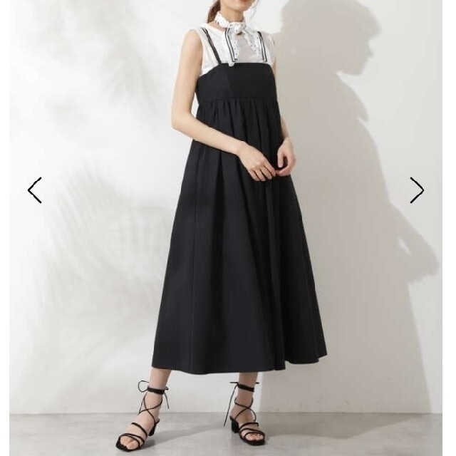 JILLSTUART(ジルスチュアート)の☆専用☆美品☆31900円☆ジルスチュアート☆ドリューワンピース☆黒☆２☆ レディースのワンピース(ロングワンピース/マキシワンピース)の商品写真