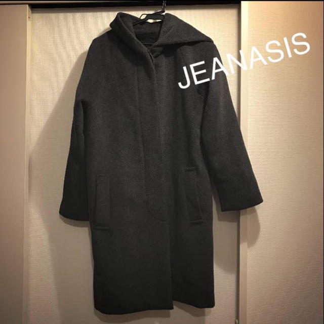 JEANASIS ダークグレー フード コート