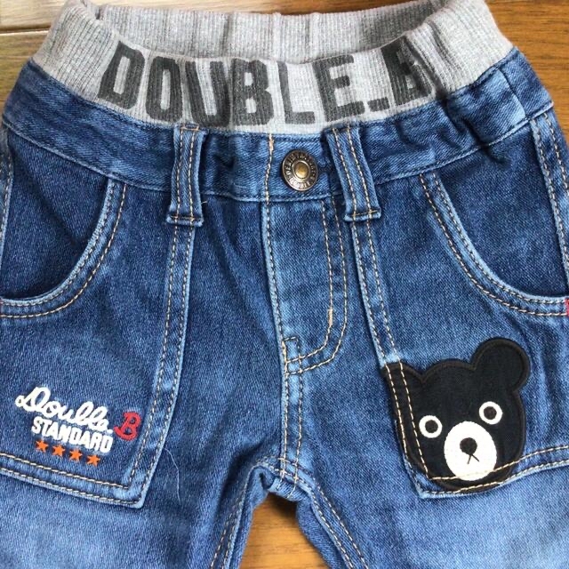 DOUBLE.B(ダブルビー)のダブルB★ストレッチデニム★100cm キッズ/ベビー/マタニティのキッズ服男の子用(90cm~)(パンツ/スパッツ)の商品写真