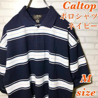 カルトップ(CALTOP)のCaltop  カルトップ M ボーダー ポロシャツ チカーノ 半袖 USA製(ポロシャツ)